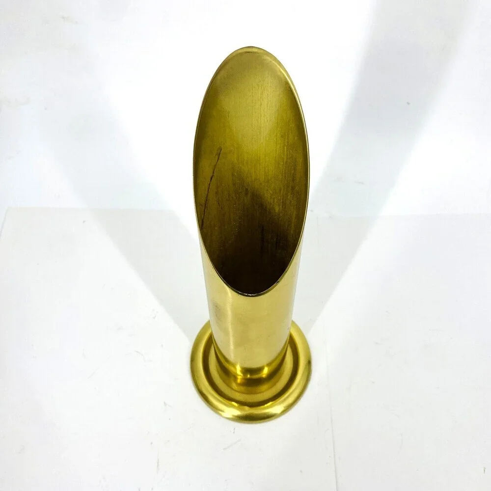 Vintage MCM Gatco Modernist Solid Brass 11